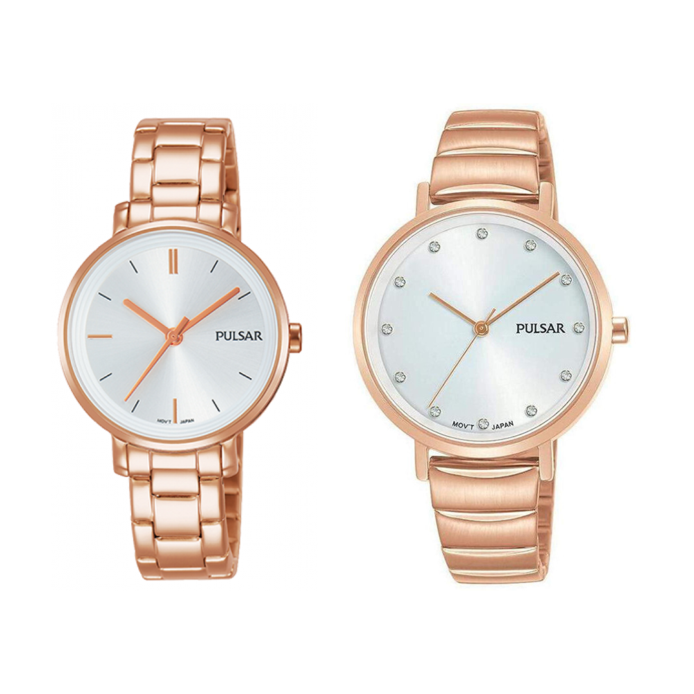 Ladies Stainless Steel Strap Watch (Multiple Options Available)