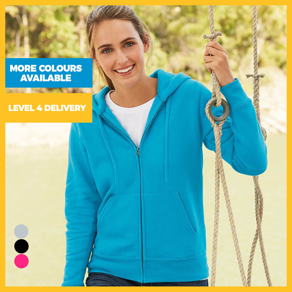 Ladies Premium Fit Hooded Sweat Jacket