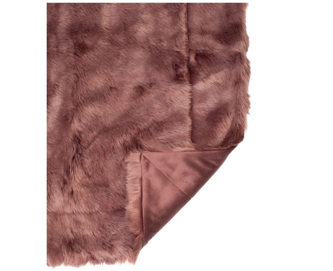 Peacock Fur Throw