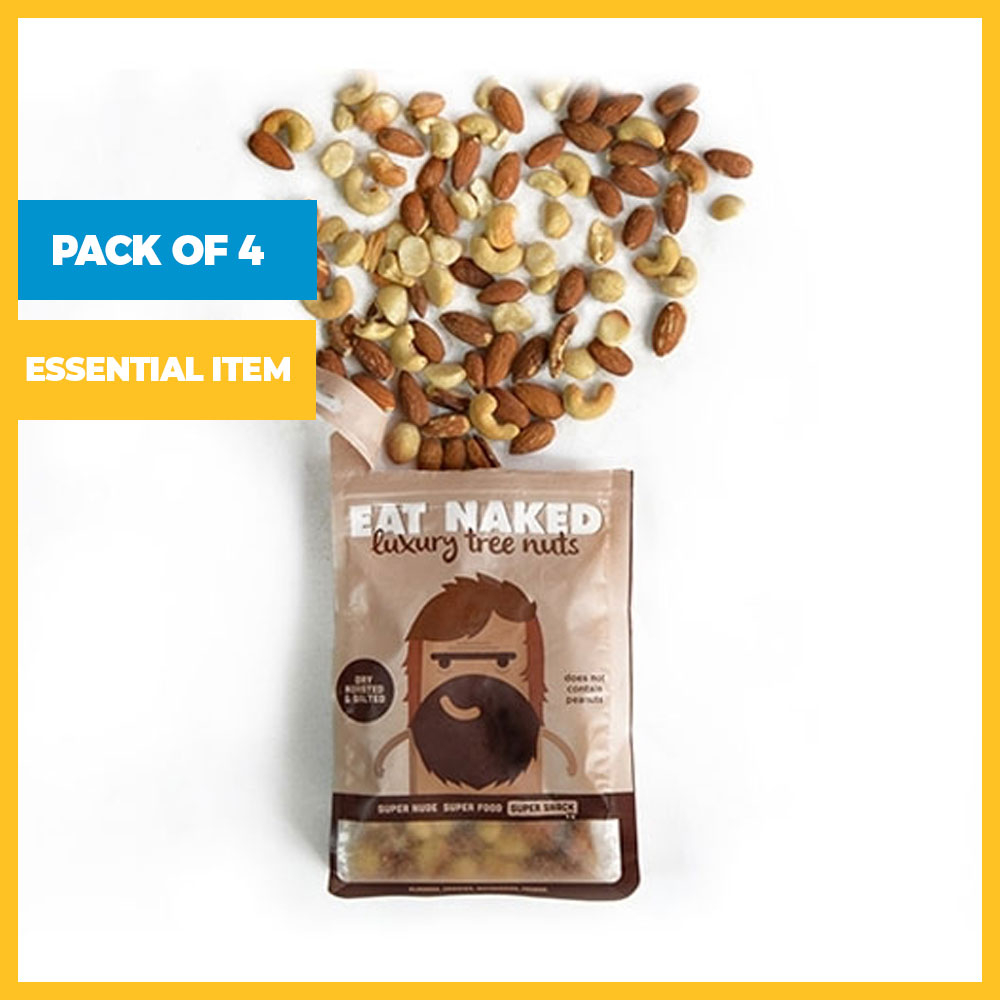 Pack of 4 Dry Roasted & Salted Luxury Mixed Tree Nuts (250g each)