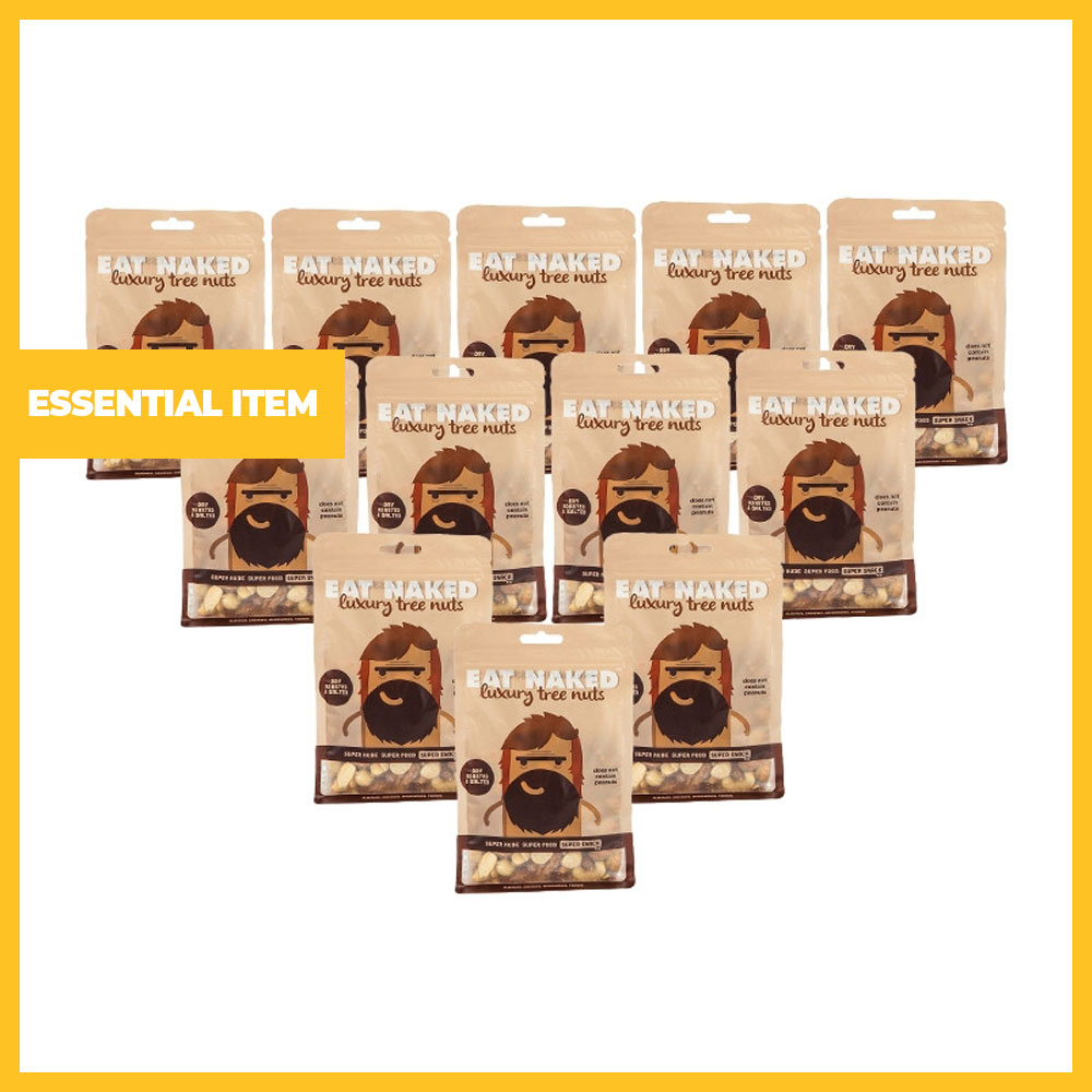 Pack of 12 Dry Roasted & Salted Luxury Mixed Tree Nuts (40g each)