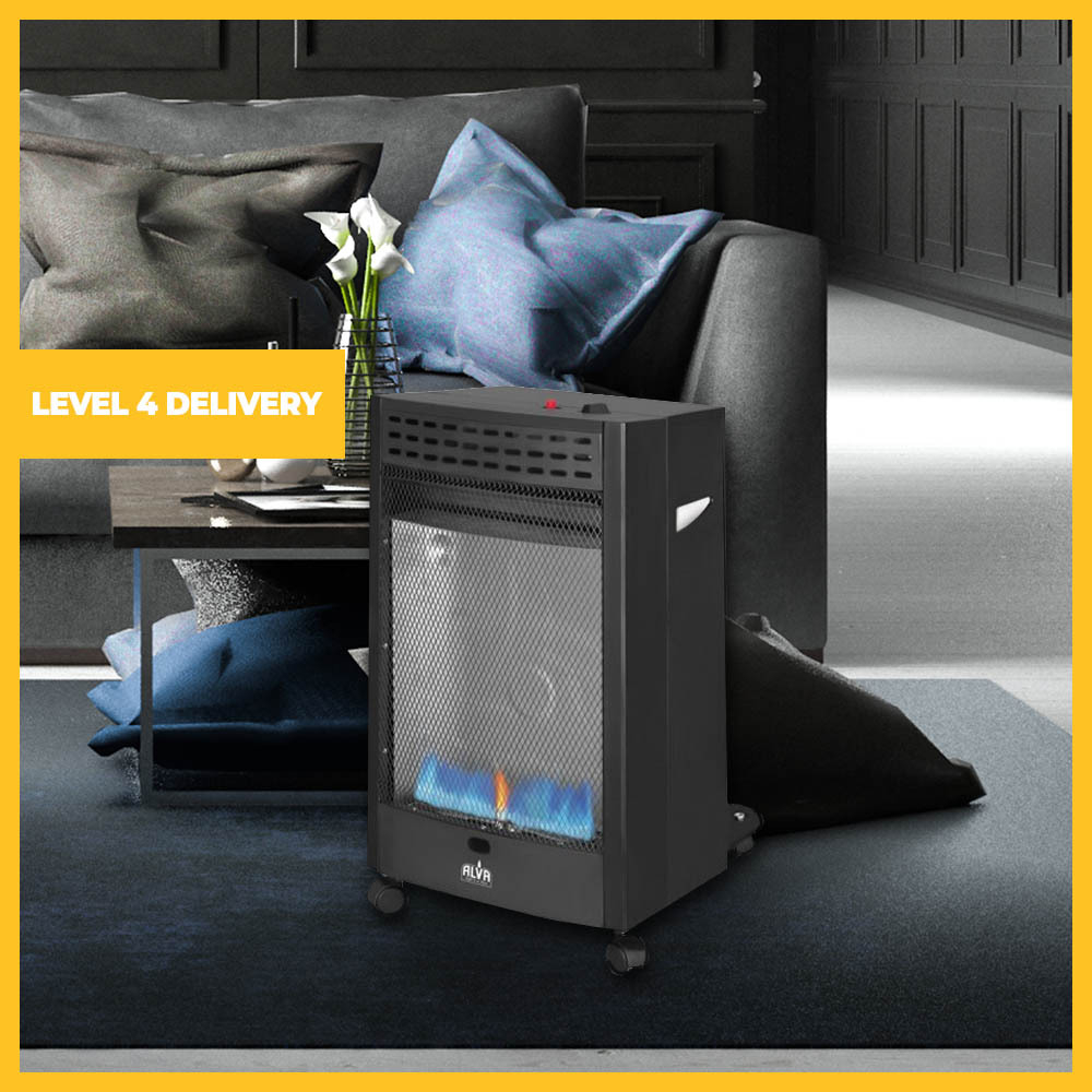 Blue Flame Convection Roll About Indoor Gas Heater