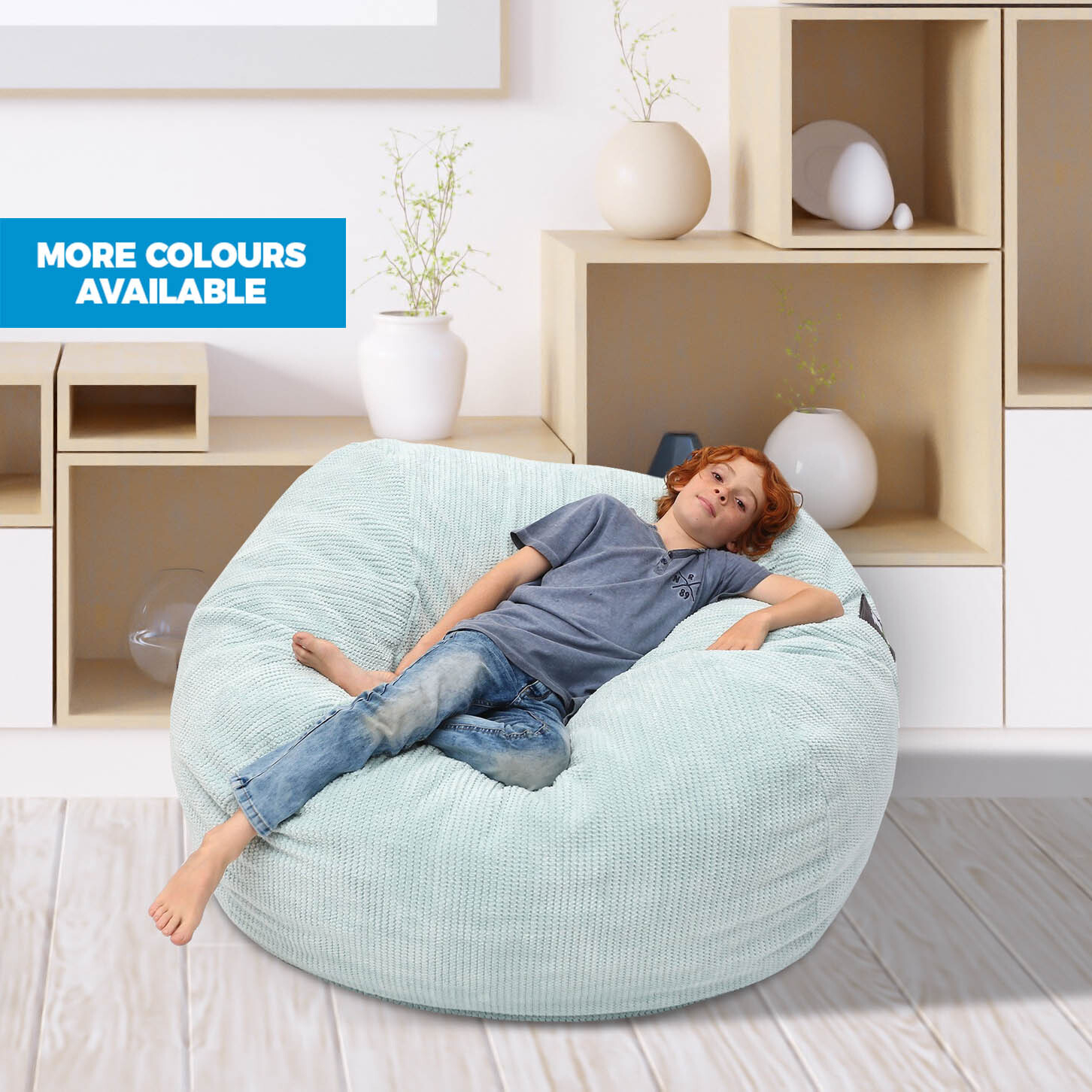 Small or Medium Beanbag in Jamie Fabric