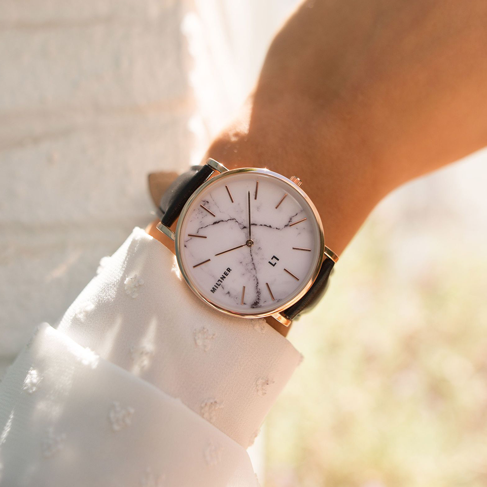 39mm Camden Watch with Leather Strap
