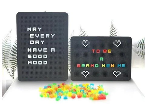 Light Up Peg Message Board (includes letters and pins)