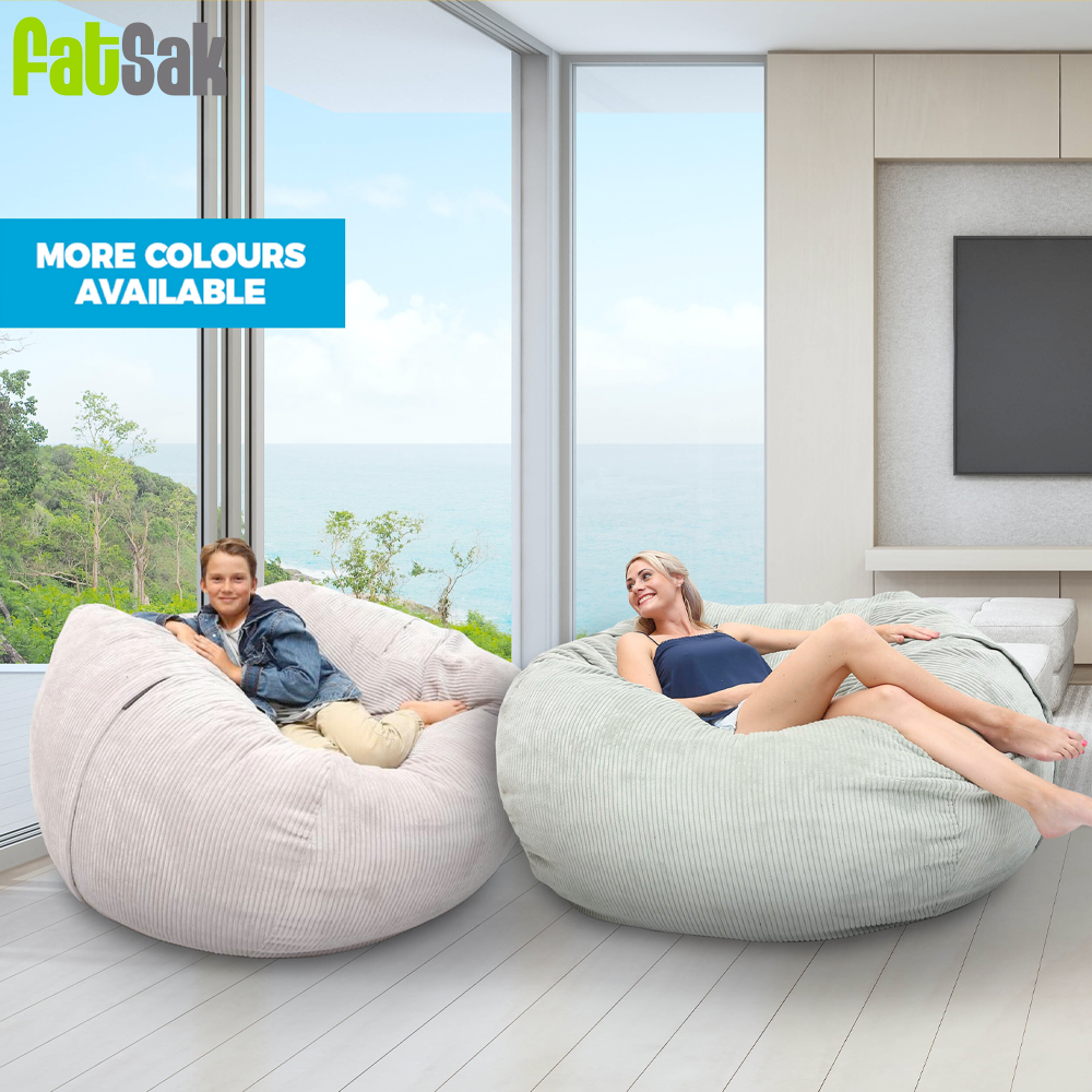 Small or Medium Beanbag in Cord Velour