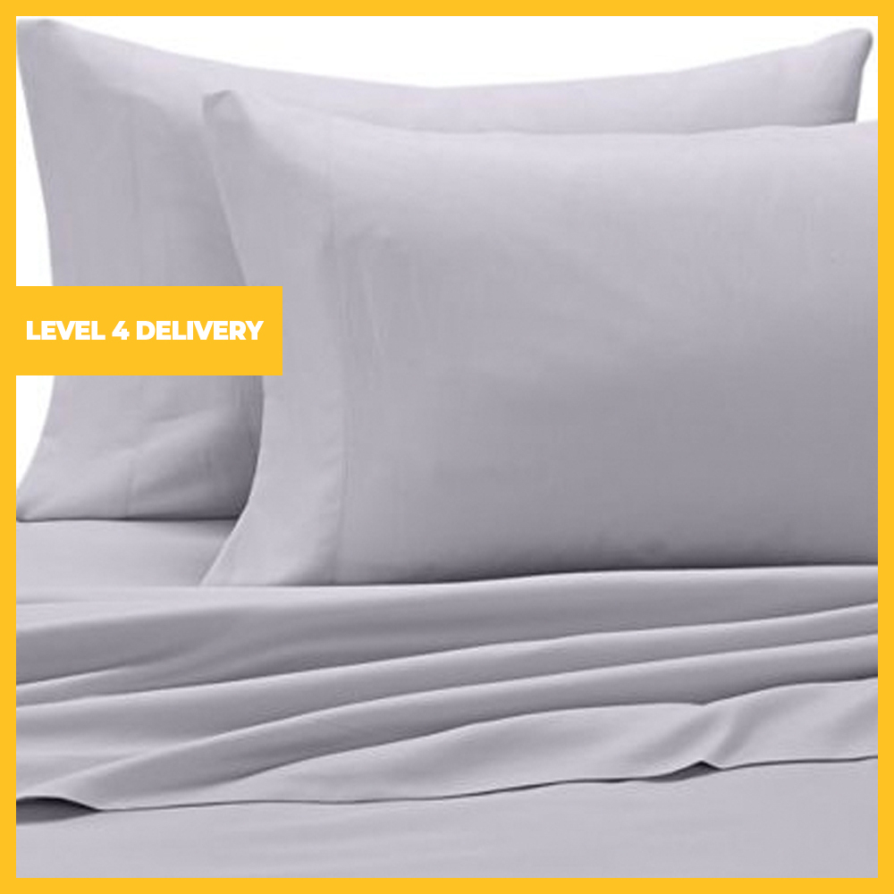 Set of 2 - Plain or Oxford 200TC 100% Cotton Percale Pillow Cases