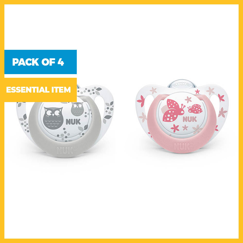 Pack of 4 Silicone Genius Soother