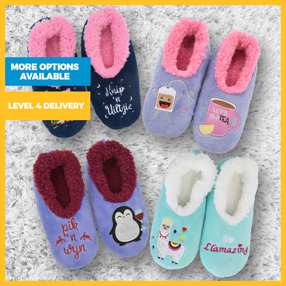 Ladies Pairable Warm Slippers