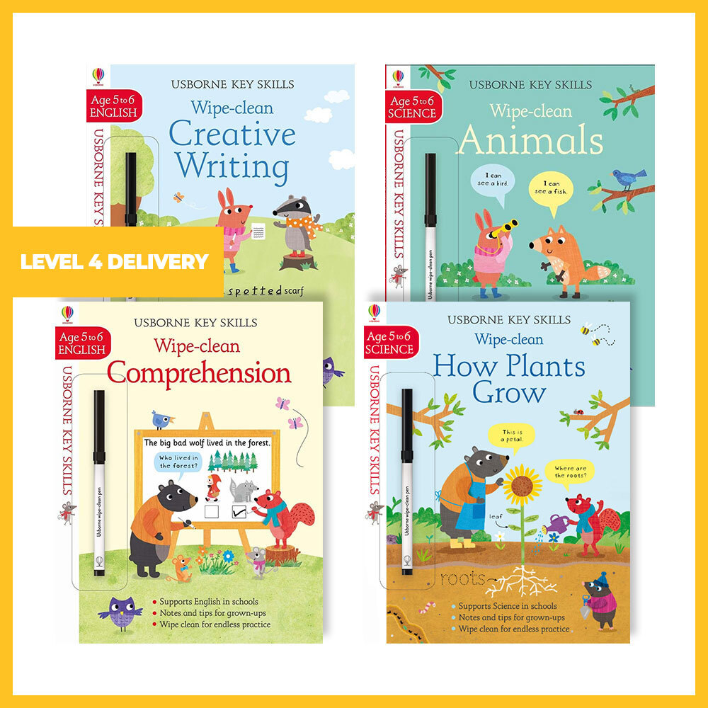 Age 5-6 Wipe-Clean Key Skills Bundle (4 Books)