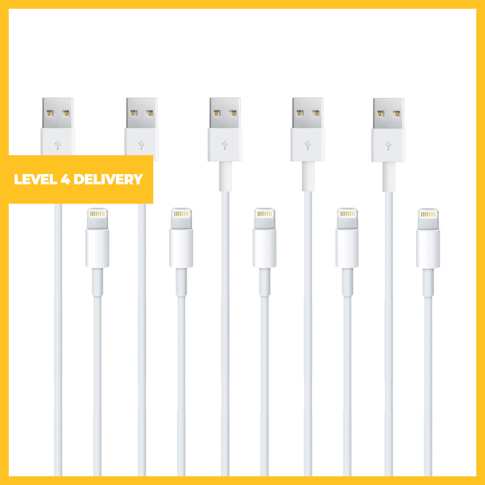Pack of 5 Lightning 1m Data and Charging Cables