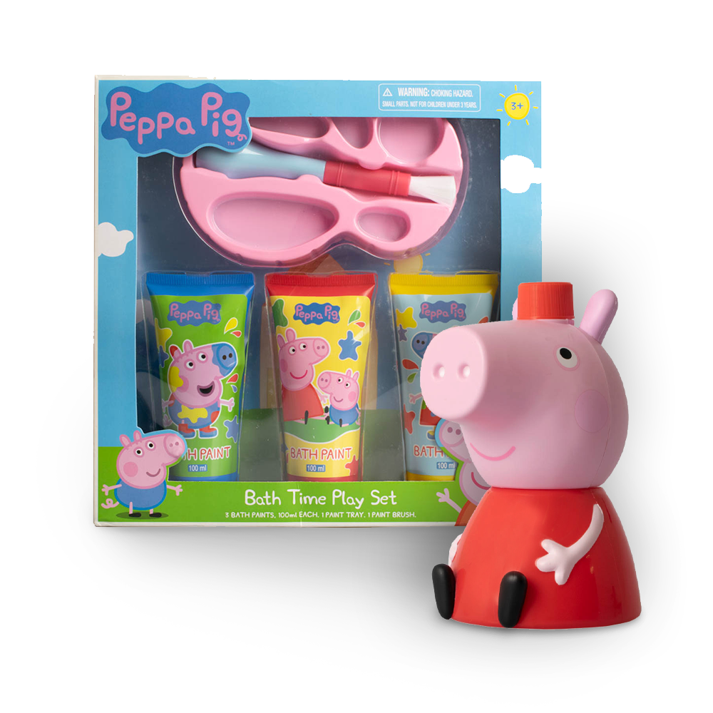 Bath Time Play Gift Set with 3D Bubble Bath Figurine