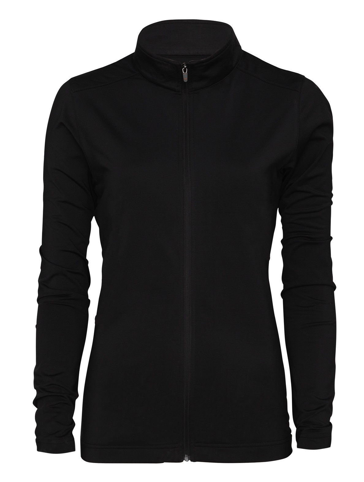 Ladies Plain Zip Through Top