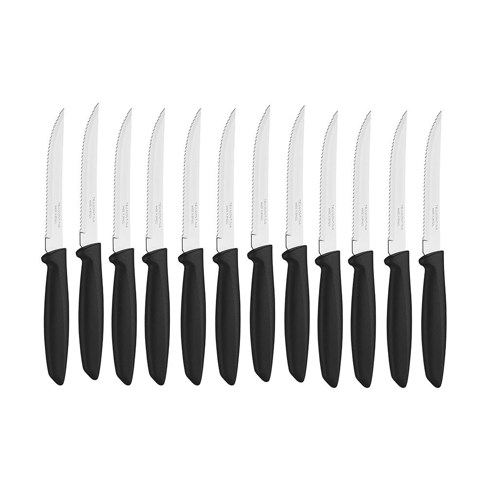 Set of 12 Colourful 13cm Steak Knives