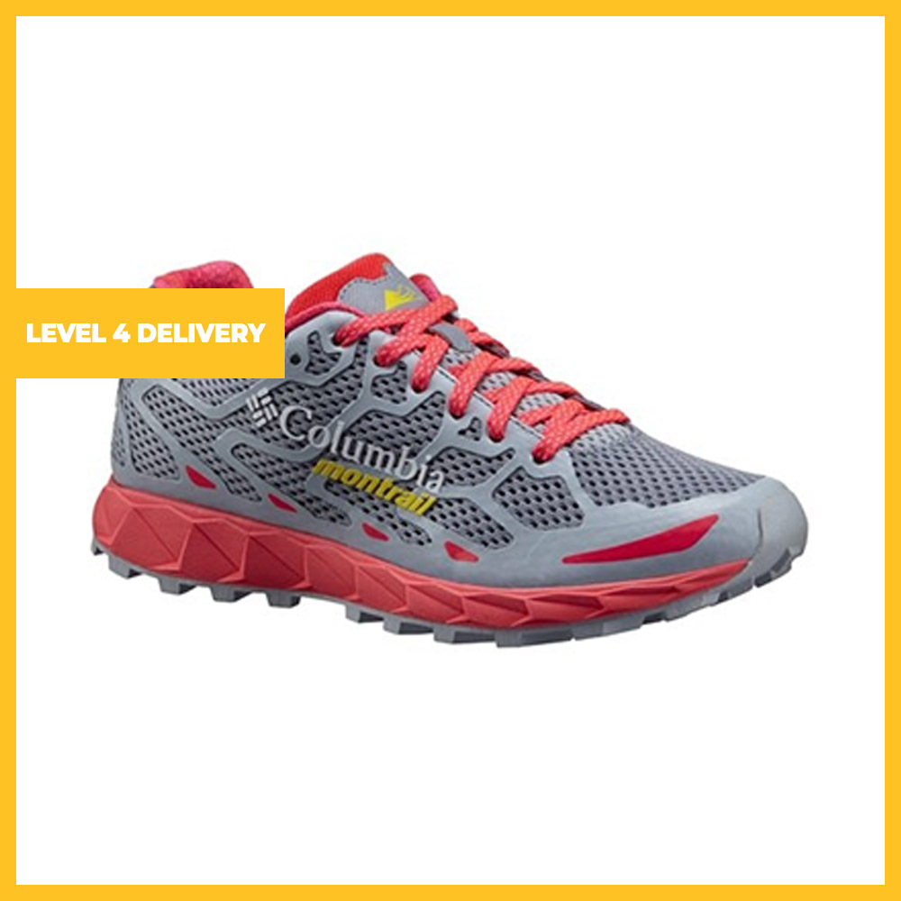 Ladies Montrail Rogue F.K.T. Trail Running Shoes In Grey/Laser Red