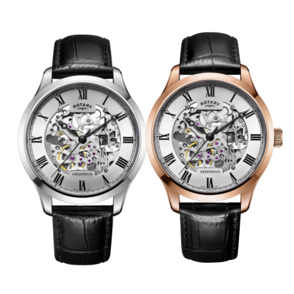Greenwich Vintage Mecanique Skeleton Automatic Watch
