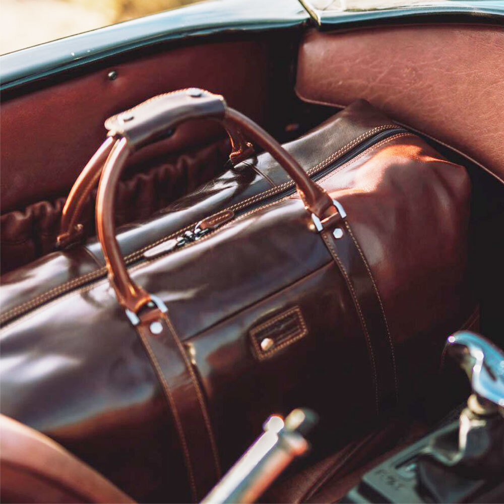 Genuine Leather Cabin Wheeled Bag