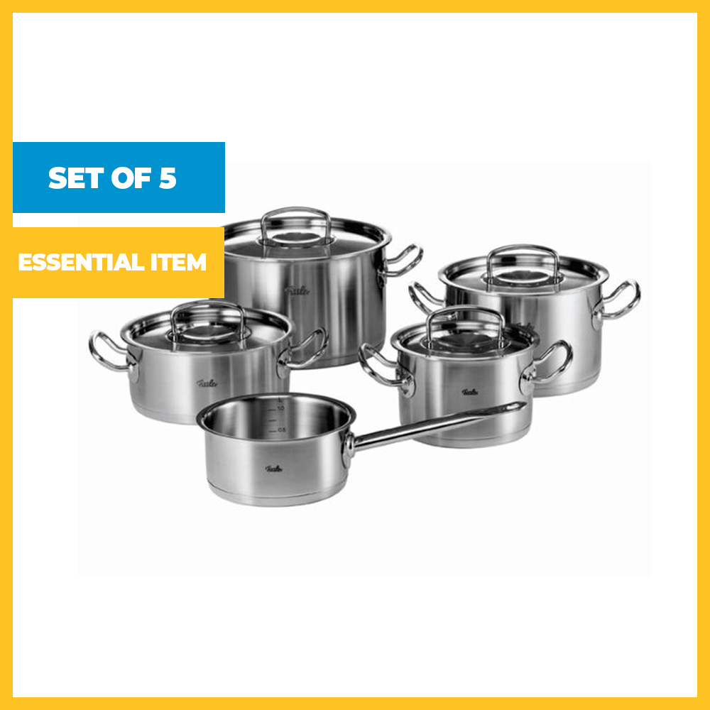 5-Piece Original-Profi Collection Set with Metal Lids