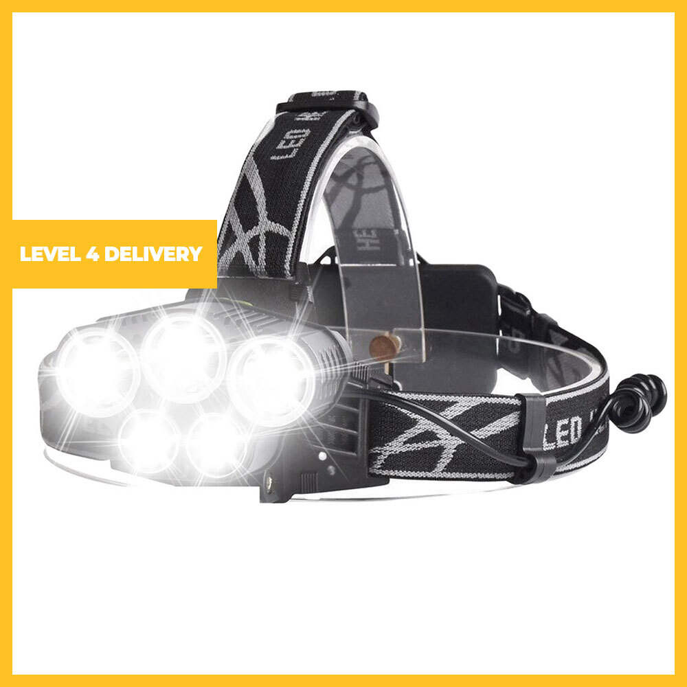3500 Lumen 5 LED Headlamp 