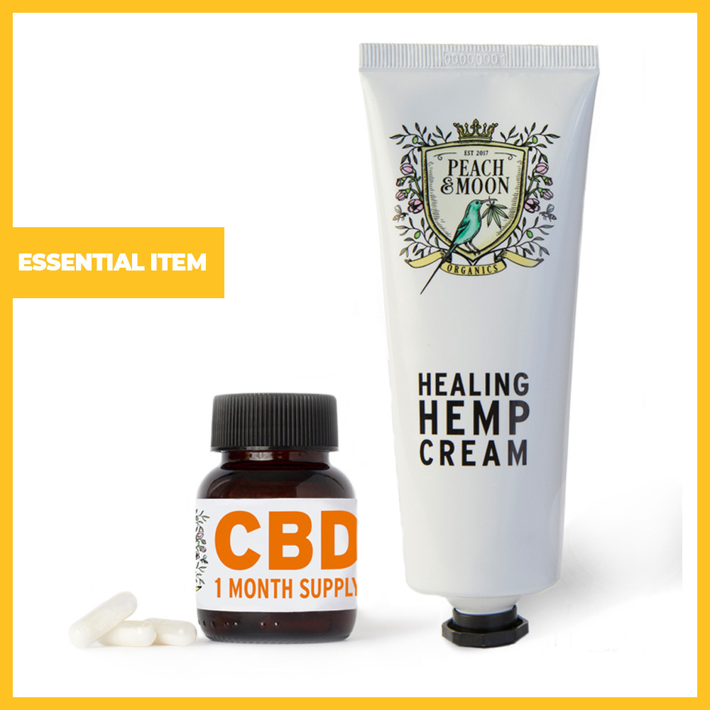 30 CBD Biodegradable Vegan Capsules with Healing Hemp Cream