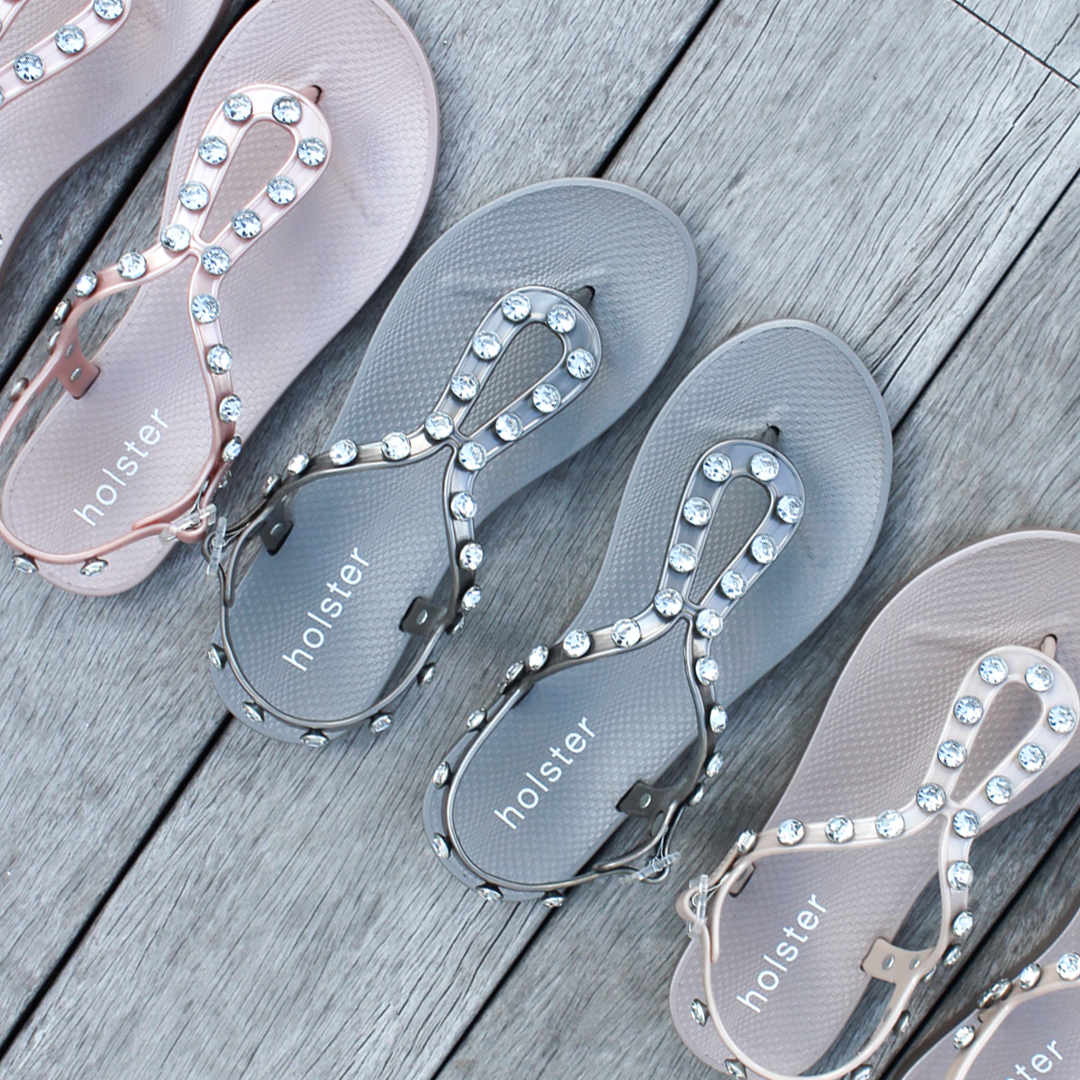 Ladies Supernova Jewelled Air-Foam Sandal