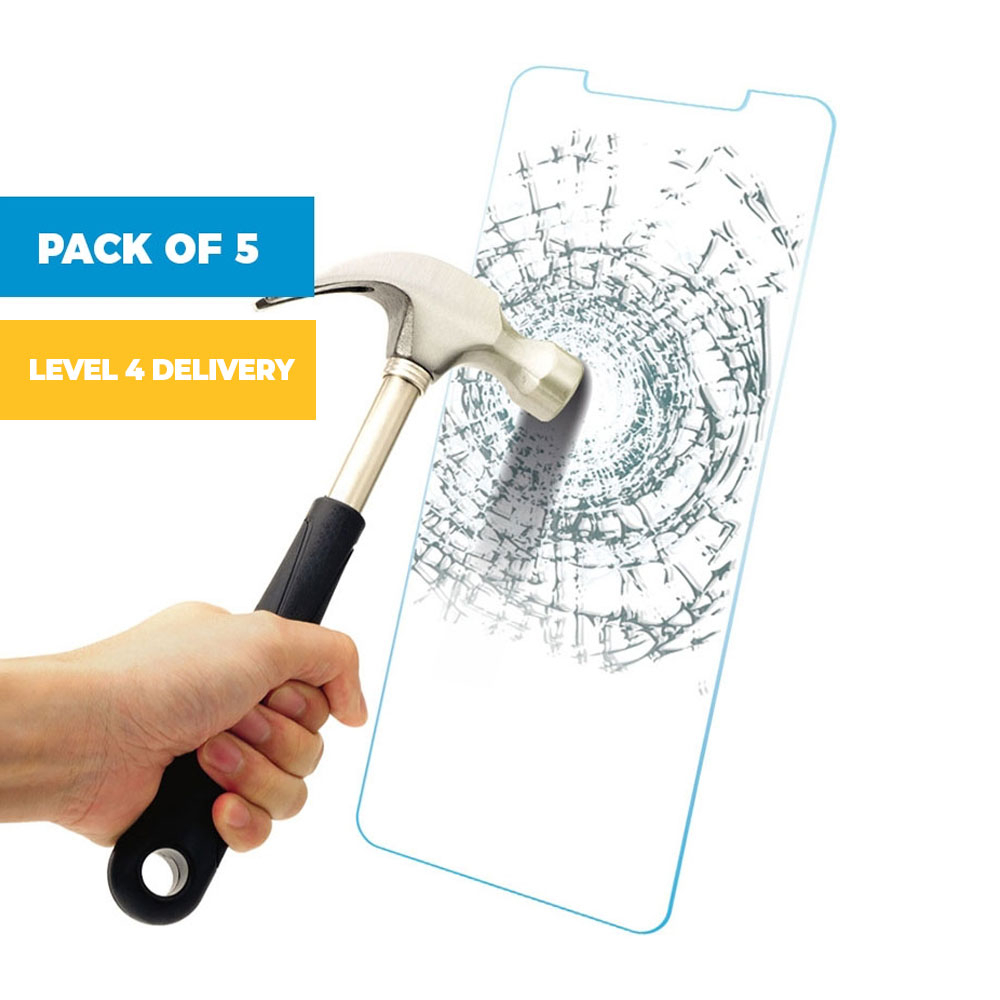Pack of 5 iPhone X/XS/XR/XS Max Tempered Glass Screen Protectors