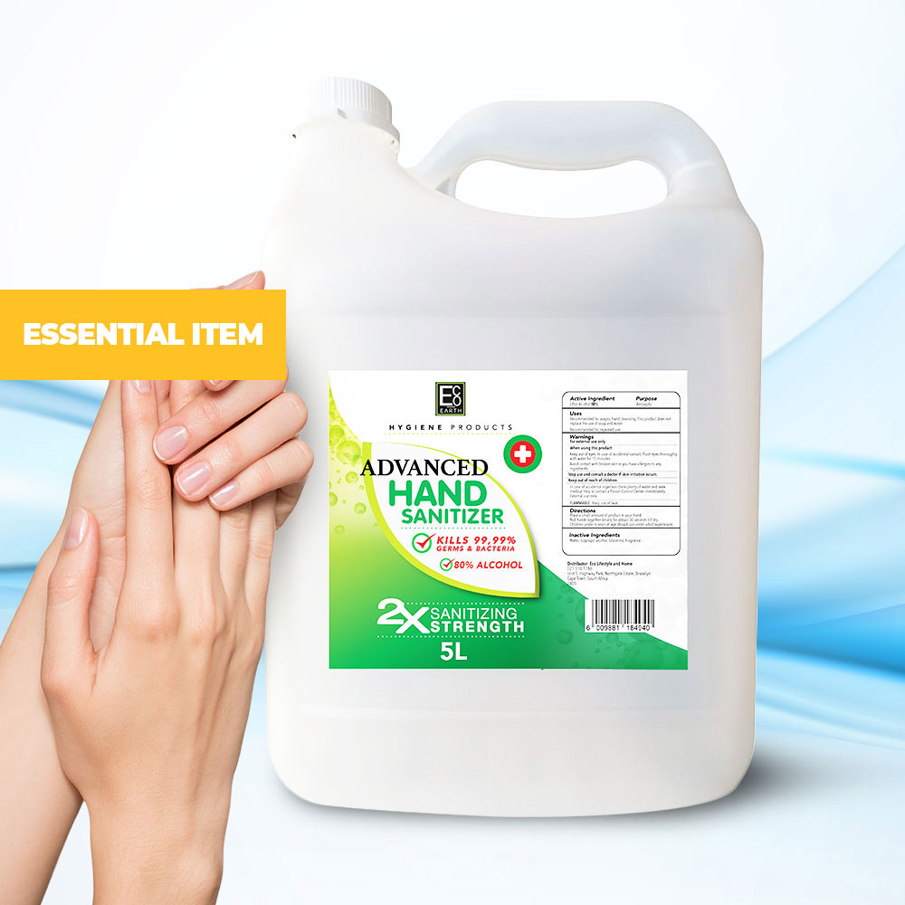 5L Hand Sanitiser 80% Alcohol 