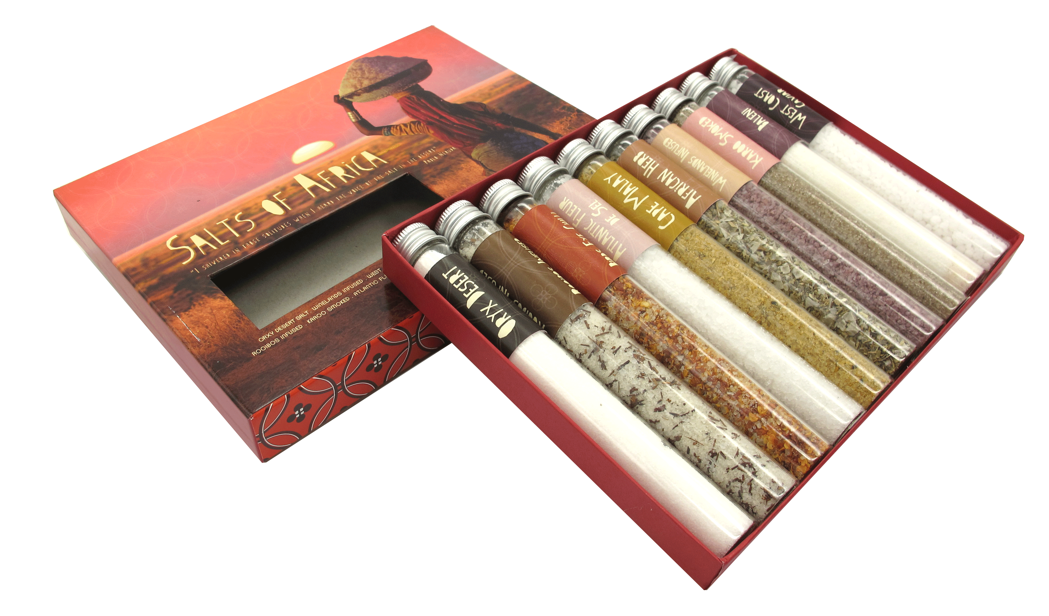 Salts of Africa Slide Box (Collection of 10 Flavoured Salts)