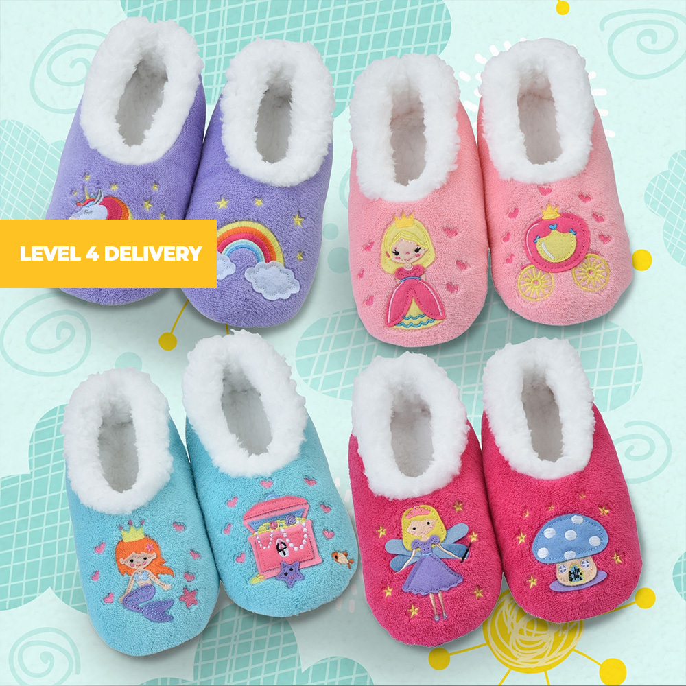 Girls Pair Of Comfortable And Warm Fairytale Slippers