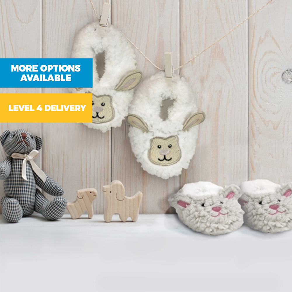 Pair Of Comfortable And Warm Baby Animal Slippers