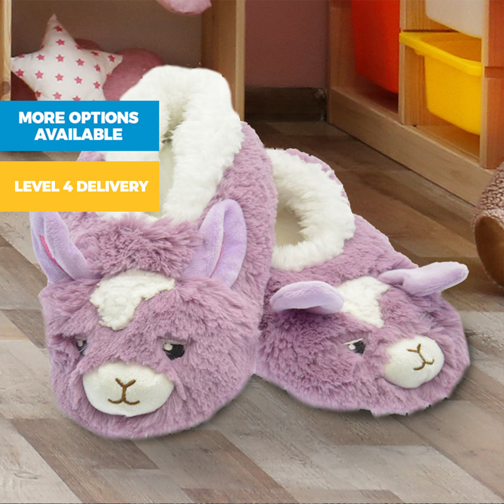 Kids Furry Foot Pals Slippers
