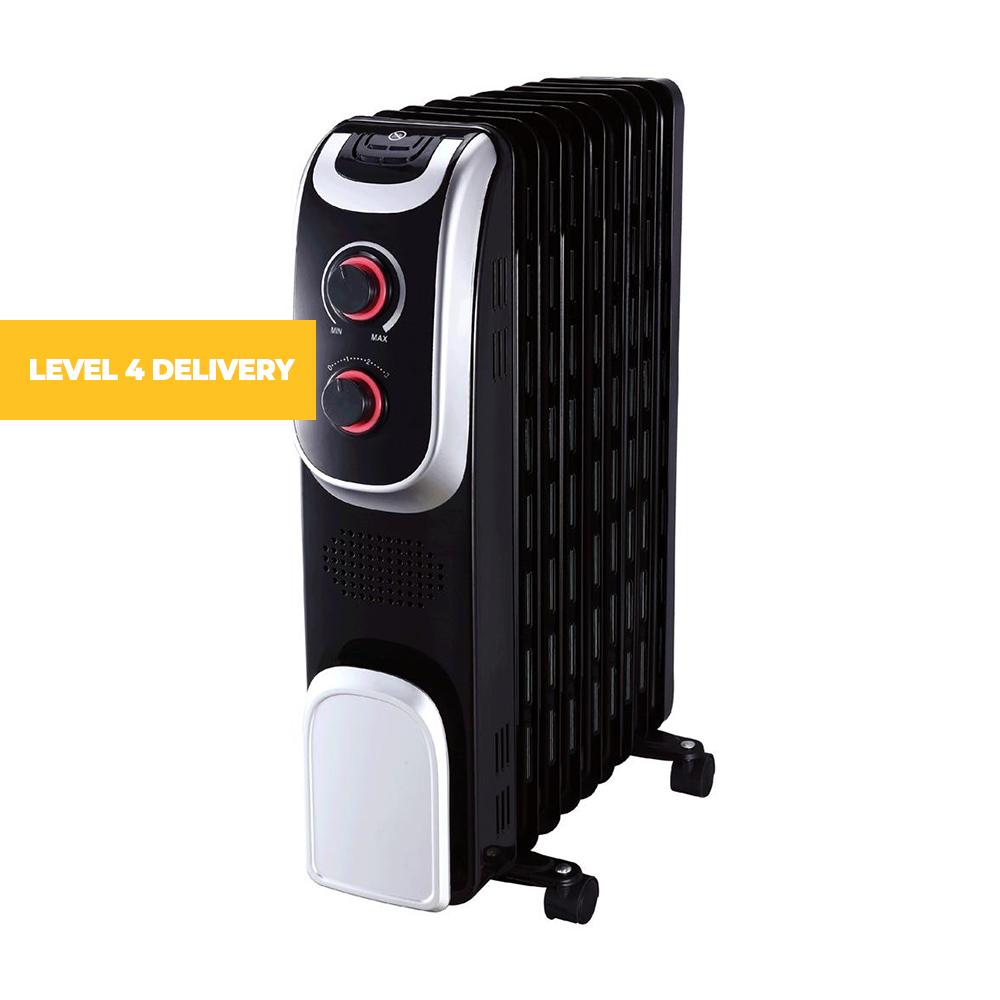 9 Fin Oil Heater In Black