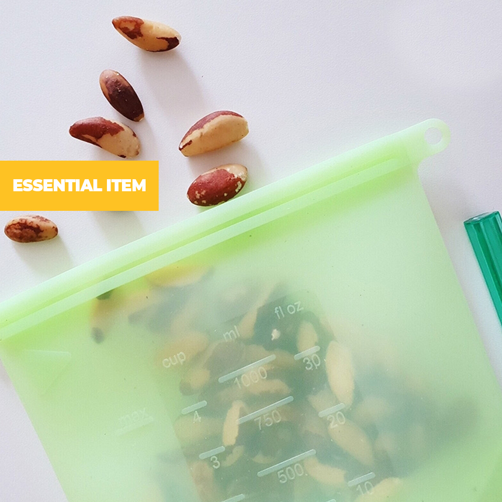 Medium & Large Reusable Earth Friendly Silicone Bags