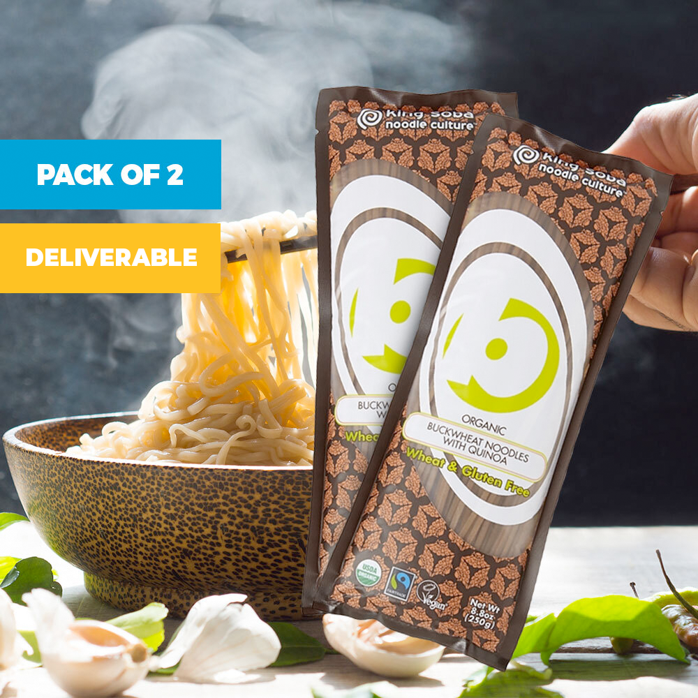 Pack of 2 Organic 100% Buckwheat Noodles with Quinoa (Wheat & Gluten Free)