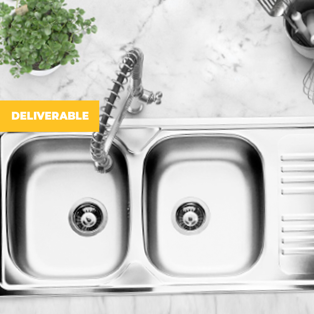Classic Aesthetic Double Stainless Steel Sink