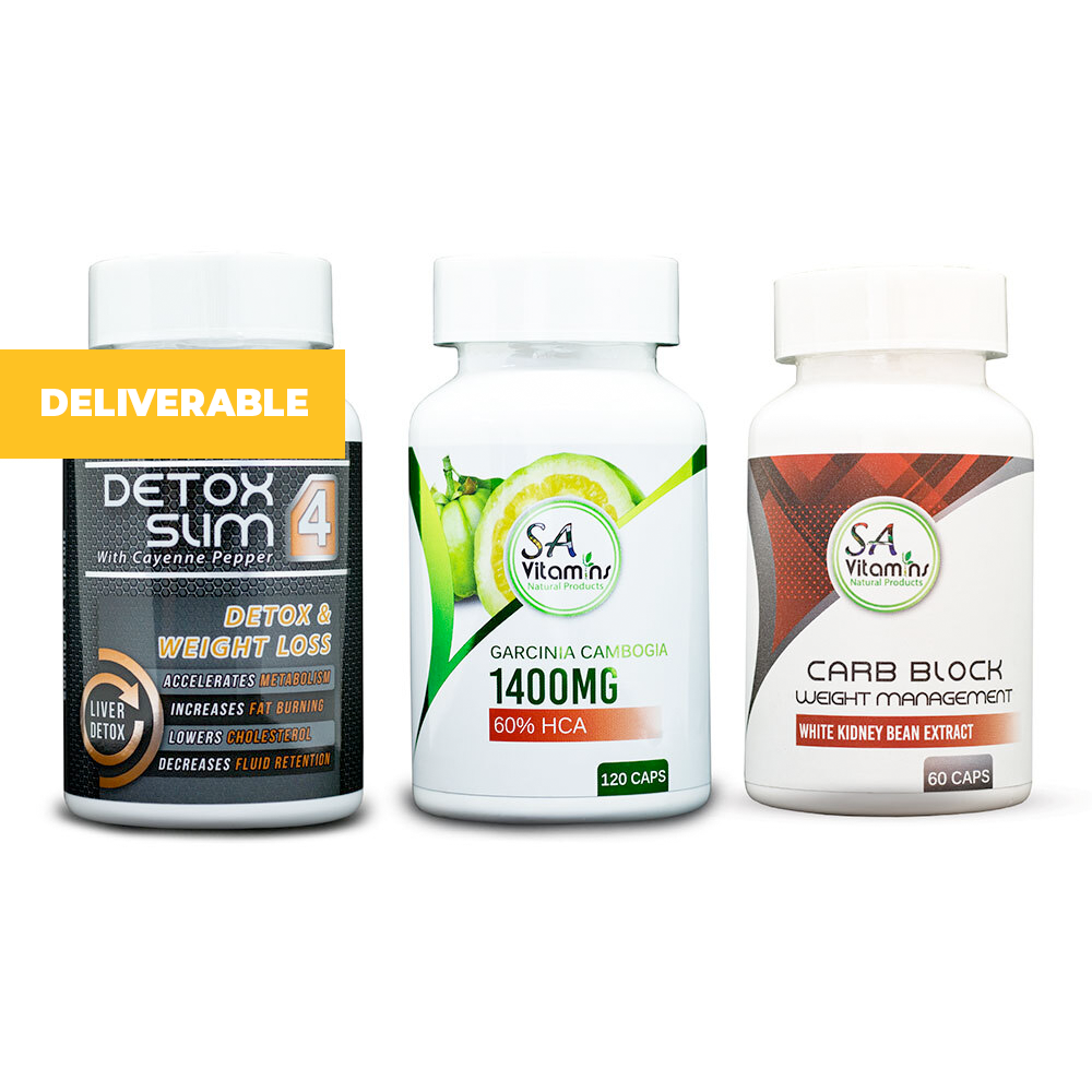 Detox & Weight Loss Bundle (Includes Garcinia Cambogia & White Kidney Bean Extract)