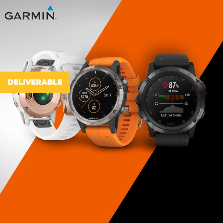 Fēnix 5,5S or 5X Plus Sapphire Sport Watch (Multiple Colours Available)