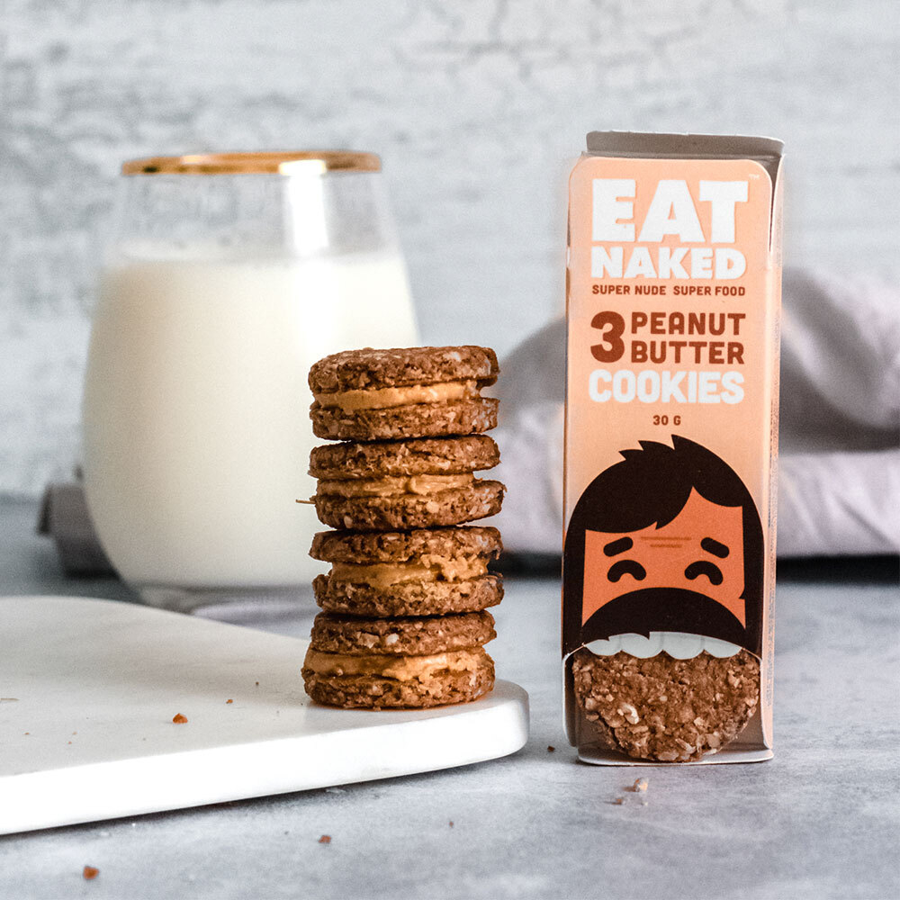 Pack of 12 Peanut Butter Cookies (3 x 30g each)