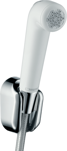 Bidette Hand Shower 1jet with Shower Holder and Pressure Resistant Shower Hose 125 cm