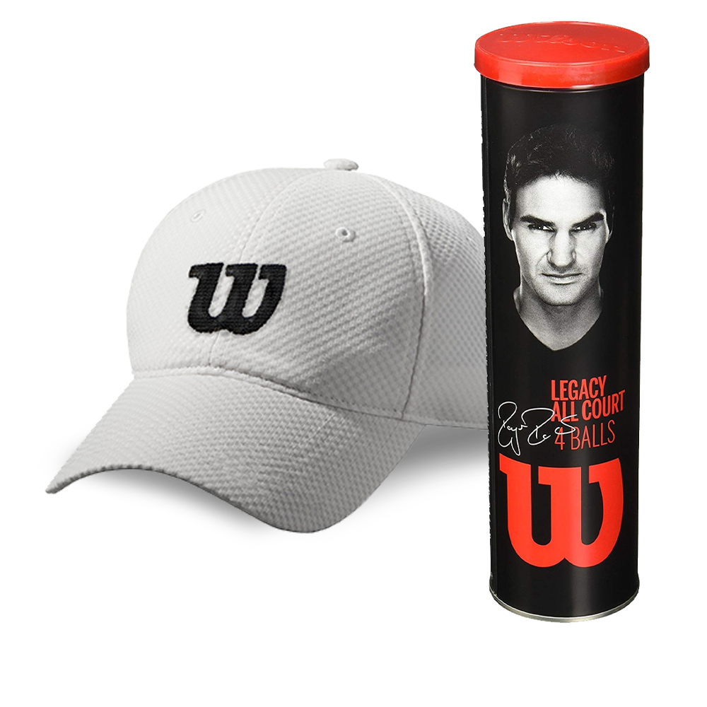 Roger Federer Legacy Tennis Ball Case with Summer Cap Combo