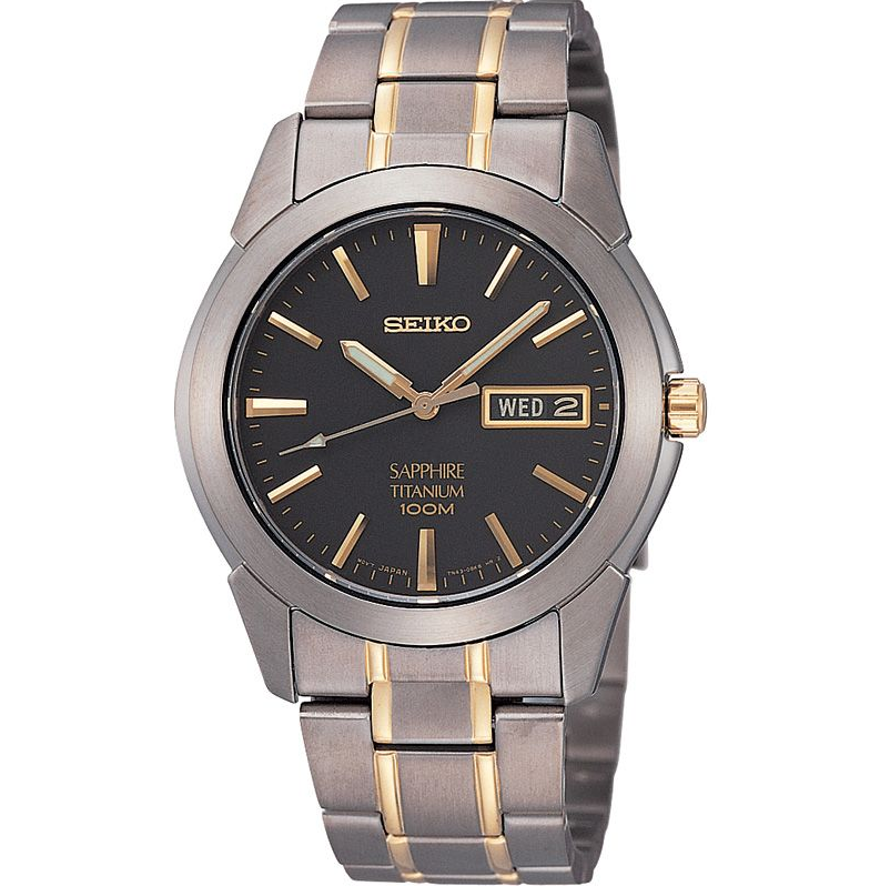 Gents Two-Tone Titanium Strap Watch