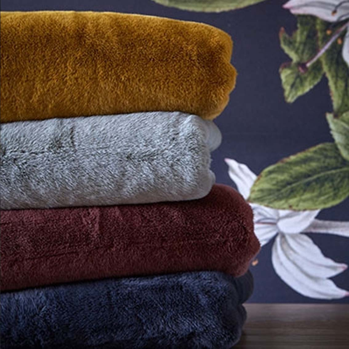 Panther Faux Fur Throw