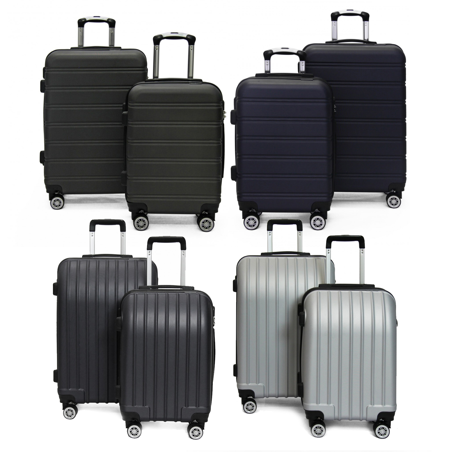 2 Piece Emerald or Topaz Luggage Set