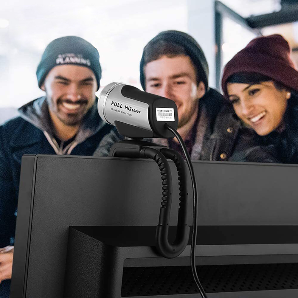 AW615 1080P PC Webcam 12MP with Built-in Mic