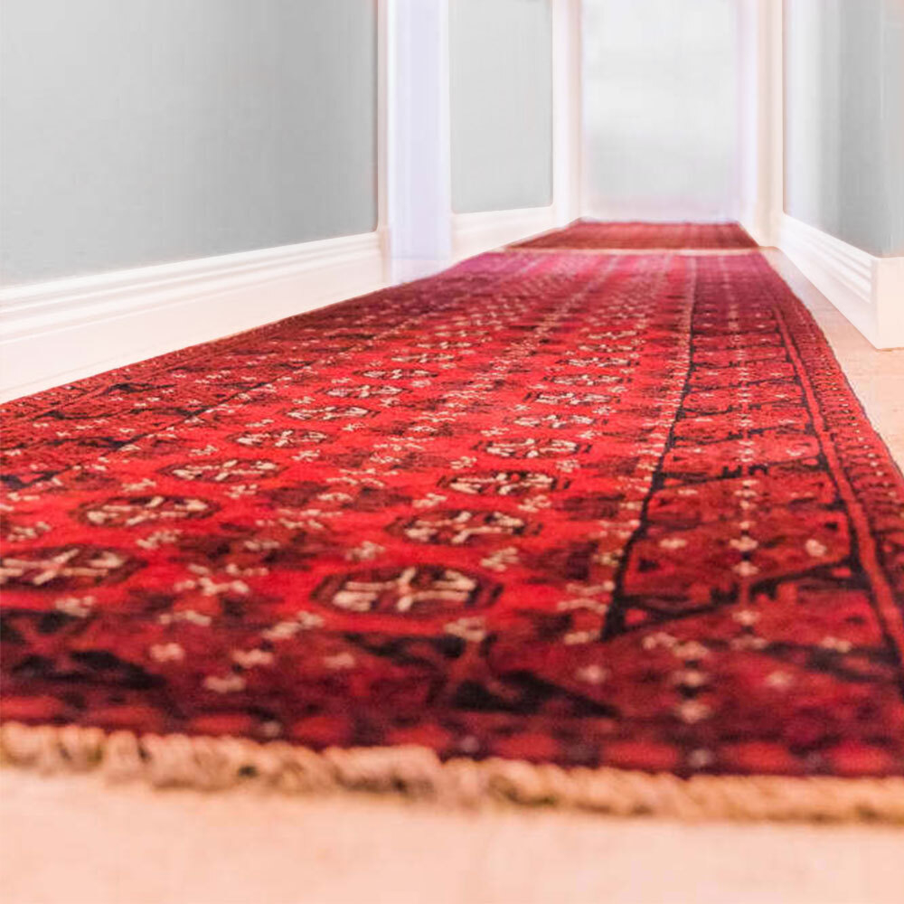 Afghan Aaqcha Hand Woven Persian Runner