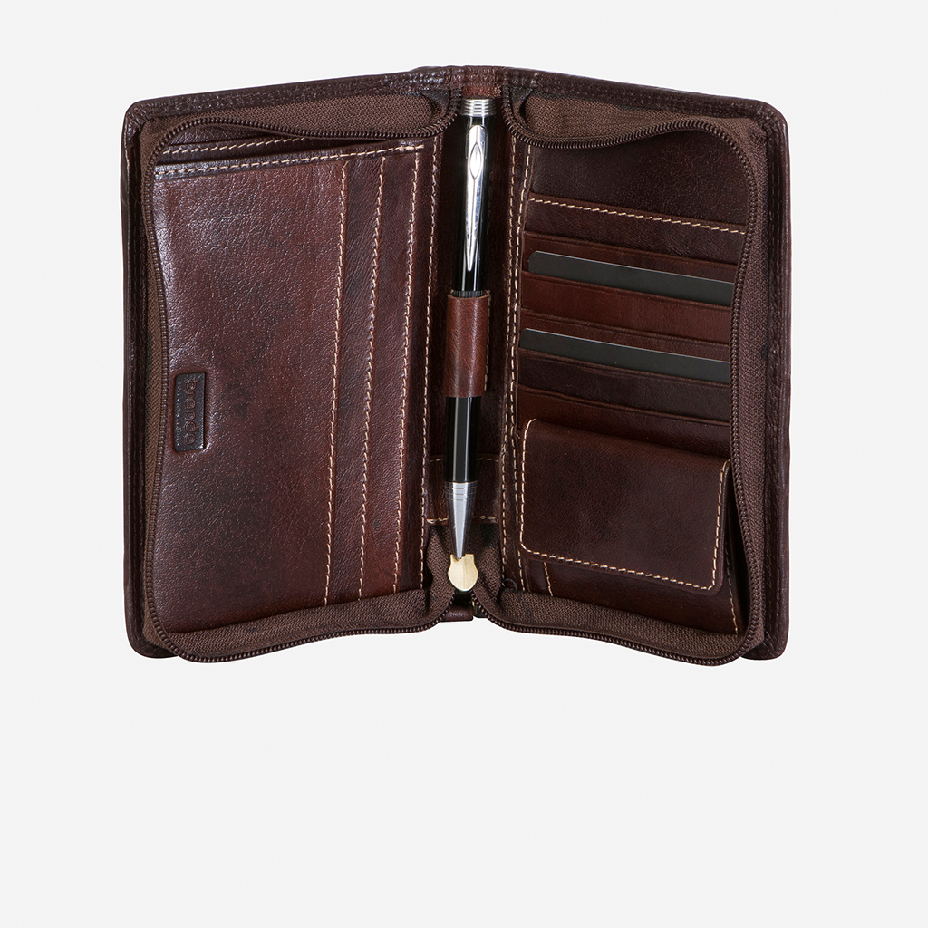 Genuine Leather Alpine Travel Wallet