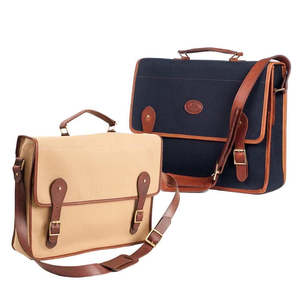 Mombasa Mailbag with Genuine Leather Accents