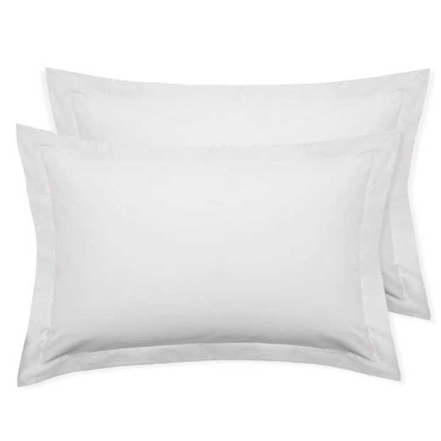 Set of 2 - Plain or Oxford 200TC Pillow Cases