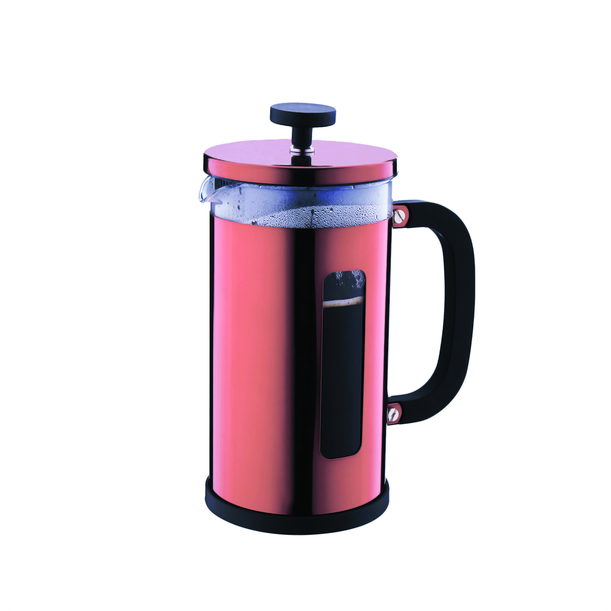 3 Cup Coffee Plunger with Copper Plated Cover