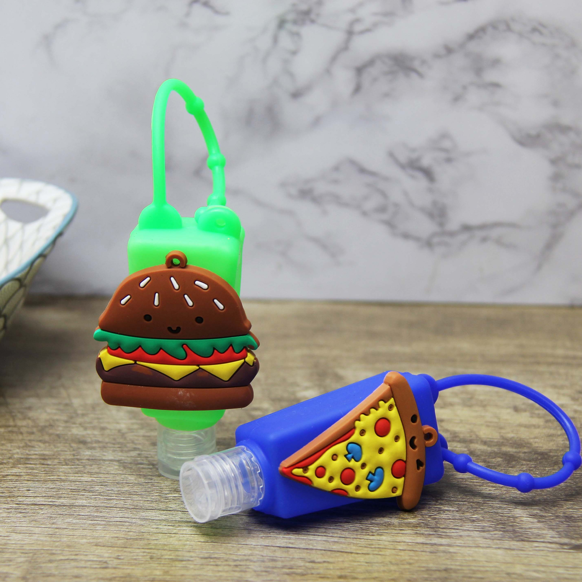 Pack of 2 70% Alcohol Squeezy Hand Sanitizer Keychains